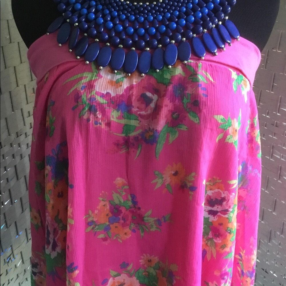 💙🌸 Blue Statement Bib Necklace 🌸💙New💙🌸 - Picture 3 of 13